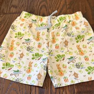 Kids' Nature Print Shorts - Cream